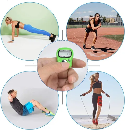 Miniatura 6 de Contador de Dedos Electrónico, Contador de Mano Reajustable, Número de 5 Dígitos y Pantalla LCD Digital Electrónica, Clicker Manual para Contar
