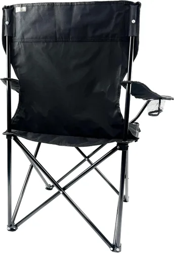 Miniatura 3 de Silla plegable portátil para acampar al aire libre [grande] (negro)