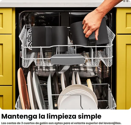 Miniatura 2 de Chefman Freidora de Aire de Doble Canasta de 6 Cuartos - Pantalla Táctil Digital, Smart Sync Finish, Hi-Fry, Apagado Automático, 2 Canastas de Freír