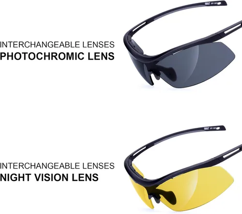 Miniatura 2 de MEETLOCKS Gafas de sol deportivas resistentes a los arañazos con marco TR90 elástico