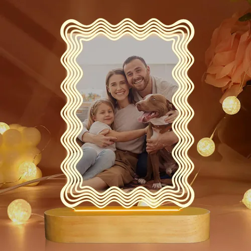 Miniatura 10 de Attivolife Marco de fotos con texto en inglés "I Love You" para mujer, marco de fotos iluminado con luz nocturna LED, regalos para parejas, esposos
