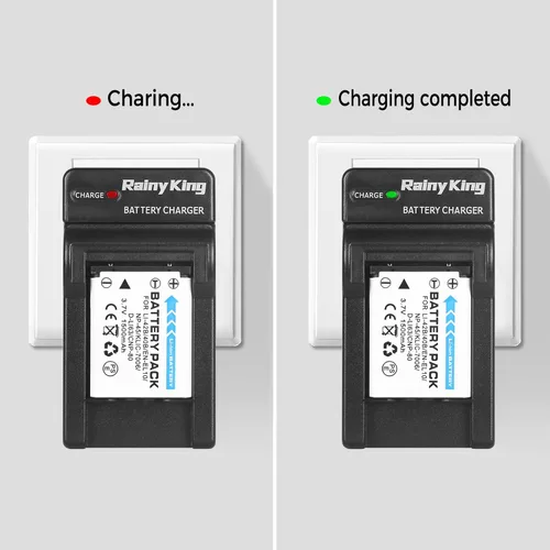 Miniatura 7 de Cargador de Batería Rainy King EN-EL10 para Nikon Coolpix S200, S203, S210, S220, S230, S3000, S4000, S500, S510, S5100, S520, S570 y Más, Reemplazo