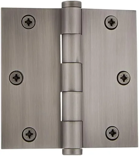 Miniatura 28 de Grandeur Hardware 824304 Bisagra residencial con punta de bellota de 3.5 pulgadas con esquinas de radio de 5/8 pulgadas en peltre antiguo