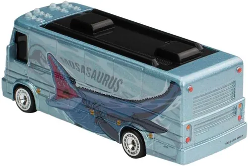 Miniatura 2 de Hot Wheels Vehículo a escala de autobús turístico para niños de 3 años en adelante y coleccionistas de autos de juguete clásicos, con nuevos