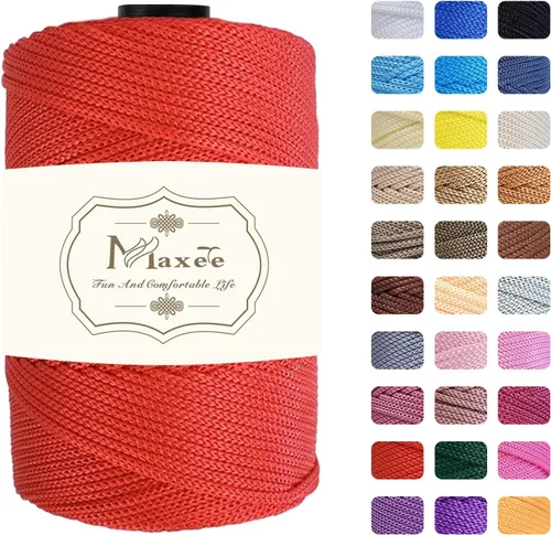Miniatura 29 de Cordón de macramé premium de poliéster 3 mm × 218 yardas, cordón de macramé 100% polipropileno de 3 mm, ideal para crochet, colgadores de pared, 30