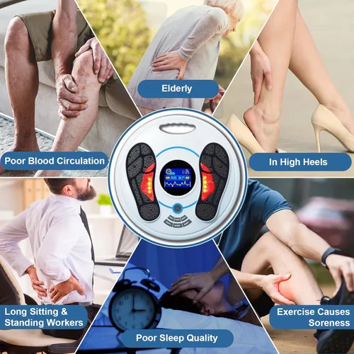 Miniatura 6 de Máquina de neuropatía del pie (elegible para FSA o HSA) – Acupuntura electrónica de pulso para la circulación de pies – Reflexología eléctrica