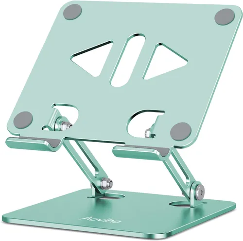 Miniatura 12 de Aoviho - Soporte para tableta portátil para escritorio, soporte de escritorio ajustable para tableta, soporte de aluminio plegable para iPad Pro