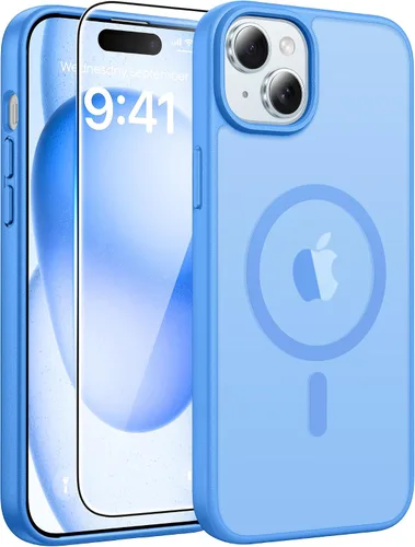 Miniatura 42 de FNTCASE - Funda para iPhone 16 Pro: magnética, mate, translúcida, de grado militar, protectora contra caídas, resistente, fina, duradera y a prueba