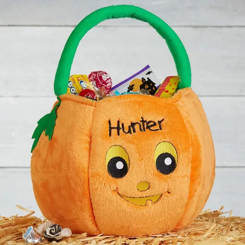 Miniatura 2 de Personalization Universe Pumpkin Pal - Bolsa de peluche bordada para truco o trato