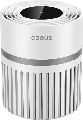 AZEUS Purificador de aire para el hogar, el filtro HEPA captura el 99.97% de polvo y humo, sistema de filtración de 3 etapas, ayuda a promover un