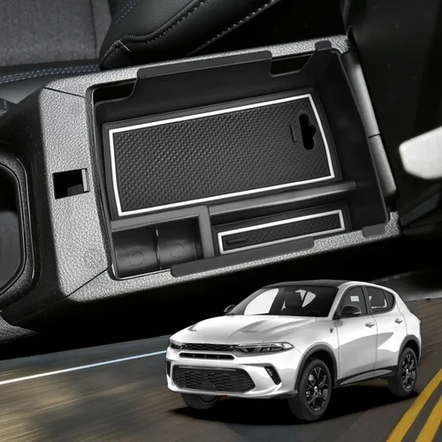 Miniatura 8 de YEE PIN Organizador de consola central para Dodge Hornet 2023 2024 2025 Hornet GT Organizador de consola del medio Hornet GT Plus Bandeja de consola