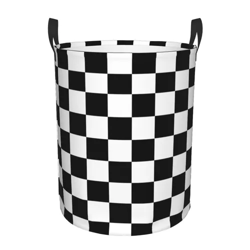 Miniatura 9 de Cesta redonda de ropa sucia africana negra para guardar ropa, juguetes, organizador de ropa, para el hogar, baño, dormitorio, guardería, 38 l