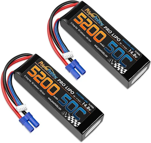 Miniatura 2 de Powerhobby 4S 14.8V 5200mAh 50C Lipo Battery Soft Case 4-Cell w EC5 Plug (2)