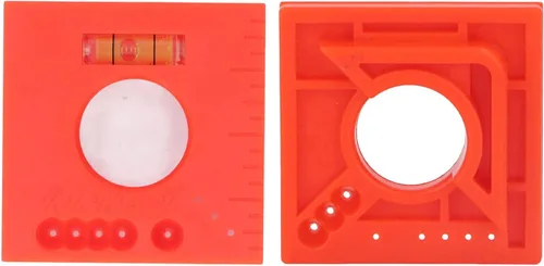 Miniatura 3 de 2 reglas de compensación de marcas, ABS multifunción líneas paralelas nivel 45 grados corte marcado herramienta de carpintería