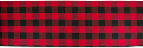 Miniatura 3 de DII Buffalo Check Collection, camino de mesa clásico de granja, 14 x 72 pulgadas, rojo y negro
