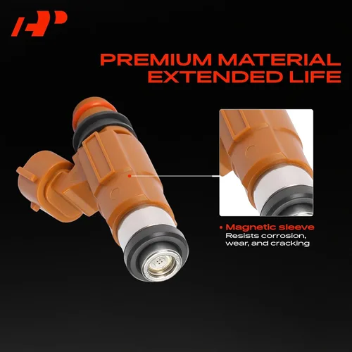 Miniatura 3 de A-Premium Inyectores de combustible compatibles con Mazda Protege 1999-2000 L4 1.8L, 626 2000-2002 L4 2.0L, gas, juego de 4