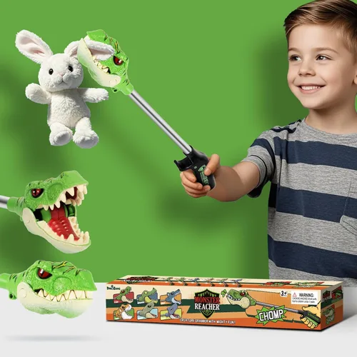 Miniatura 6 de DINOBROS Juguetes de dinosaurio para niños de 3 años en adelante Jurásico Dinosaurios T-Rex Grabber Toy Claw Robot Hand Snapper Dino Chomper Monster