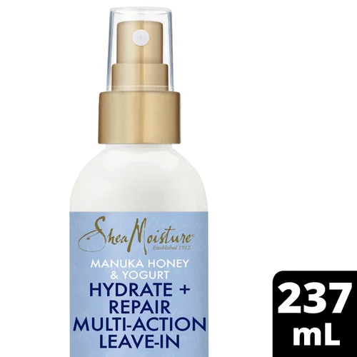 Miniatura 2 de Shea Moisture Hidratación de miel y yogur de manuka + reparación multiacción sin enjuague, fabricado con manteca de karité de comercio justo