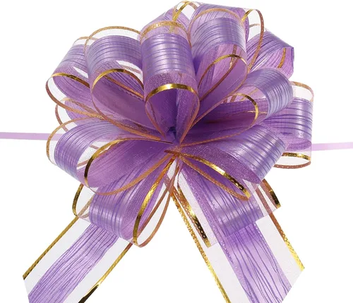 Miniatura 22 de MECCANIXITY 20 lazos grandes de 7 pulgadas para envolver regalos, cinta de organza color blanco crema para cestas de boda, regalos de fiesta
