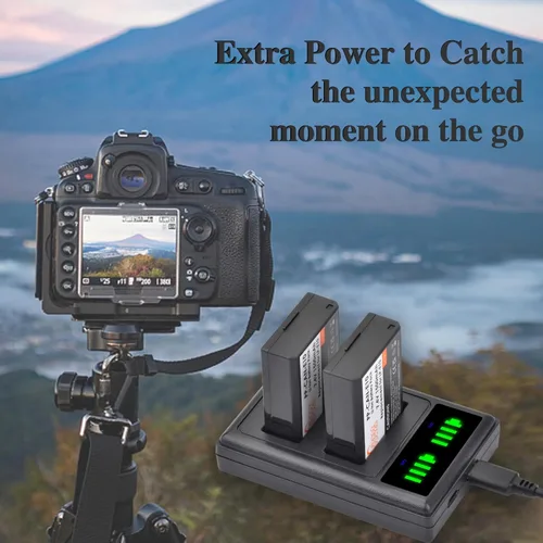 Miniatura 7 de Pickle Power LP-E10 Batería de 2 paquetes y Cargador Dual LED para Canon EOS Rebel T7 T6 T5 T3 T100, EOS 2000D, 3000D, 4000D, 1200D 1100D 1300D
