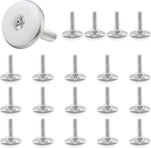Miniatura 8 de 20 niveladores de muebles de rosca M6, pies niveladores de mesa M6, patas niveladoras ajustables atornillables para muebles, nivelación deslizante