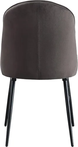 Miniatura 5 de Sillas de comedor para mesa de habitación y sillas de asiento de cocina, juego de 2 sillas laterales tapizadas con diseño capitonado de canal