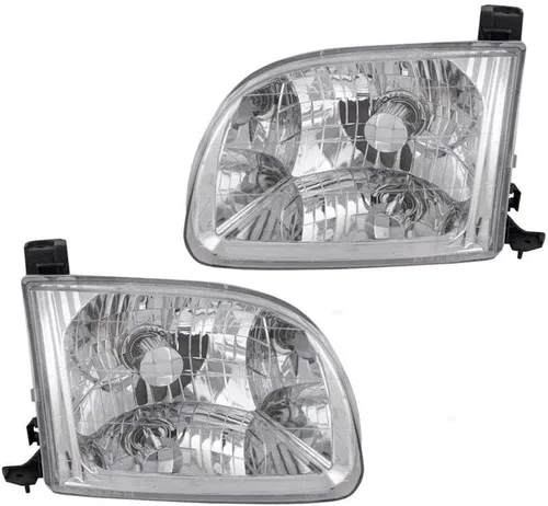 Miniatura 11 de APA - Lámpara de repuesto para faros delanteros con bisel gris para Dakota 1991 1992 1993 1994 1995 1996 con paquete AERO Driver lado izquierdo
