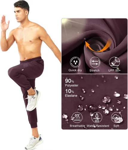 Miniatura 6 de NORTHYARD Pantalones deportivos para correr para hombre, ligeros, de secado rápido, para gimnasio, deportes activos, entrenamiento en pista