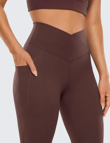 Miniatura 4 de CRZ YOGA Butterluxe - Leggings de entrenamiento con cintura cruzada para mujer, con bolsillos, 25 pulgadas, cintura alta en V, pantalones de yoga