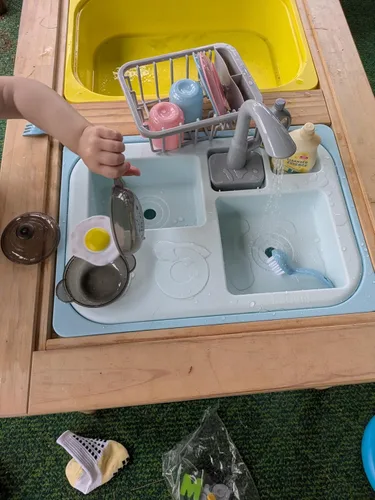 Miniatura 9 de Asweets Juguetes de fregadero de cocina que cambian de color, juguetes para fregadero para niños pequeños con agua corriente, juguetes de juego