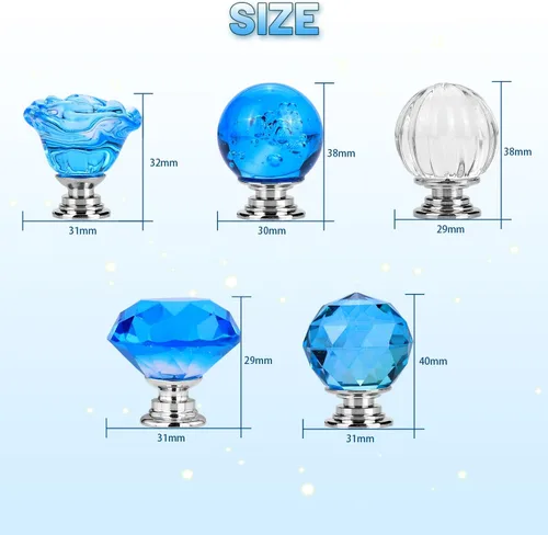 Miniatura 7 de Kit de 158 piezas de varitas de hadas de bricolaje para jardín, múltiples esquemas de color con cuentas europeas, cristales y puntas de diamante