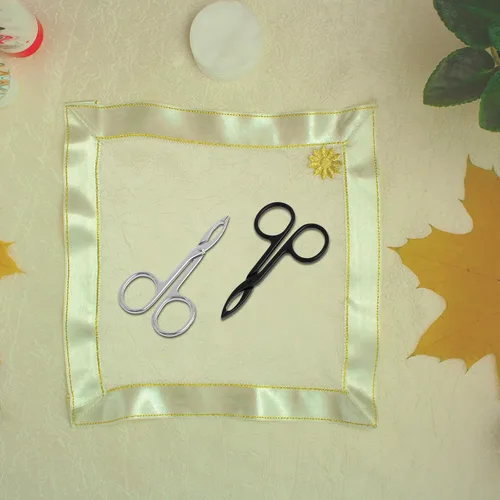 Miniatura 4 de WLLHYF 2 piezas de tijeras para cejas, pinzas con mango de punta recta, removedor de tijeras para cejas, cabello facial, cuidado de las cejas