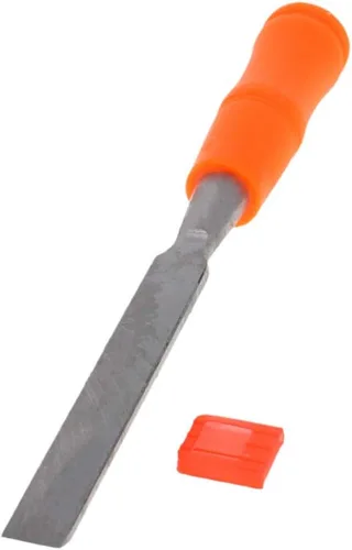Miniatura 11 de Utoolmart Cincel de madera para carpintería 1.26 "/32 mm de ancho cabeza de talla plana de acero de alto carbono y mango de PVC para herramienta