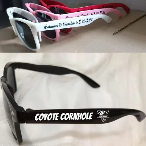 Miniatura 3 de Gafas de sol de boda personalizadas en destino a granel favores de boda para invitados nupcial fiesta gafas de sol conjunto