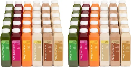 Raw Generation Limpia para 2 – Dos limpiezas de proteínas de 5 días para ti y un compañero | Limpieza de jugo de alto contenido en proteínas con