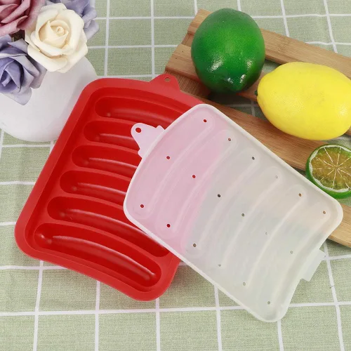 Miniatura 2 de TOPINCN Herramientas de suplemento de jamón para perritos calientes, salchicha de jamón para caja de salchichas, 3 piezas de silicona para rellenos