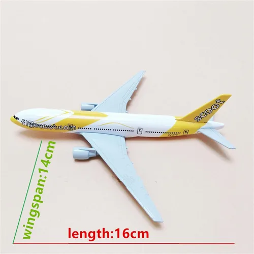 Miniatura 2 de 1/400 Escala Diecast Singapur 777 Modelo Avión Modelo Airbus Aviación Ciencia Exposición