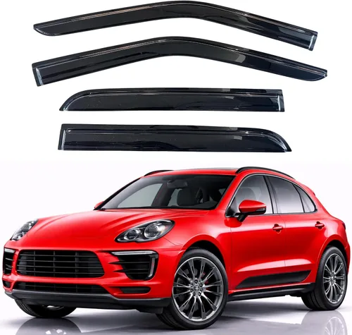 Miniatura 28 de KPY Visor de ventana compatible con Hyundai Tucson 2021-2025, 4 piezas de deflector de ventilación para ventana lateral, estilo Mugen, protector