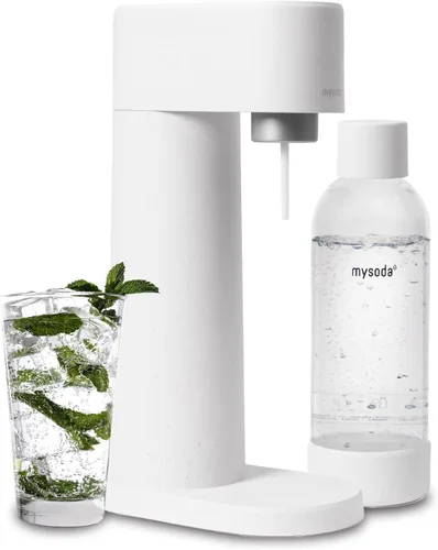 Miniatura 8 de Mysoda Woody Soda Streaming Machine - Máquina silenciosa de agua carbonatada robusta de aluminio de larga duración - Con botella de agua de 1 litro