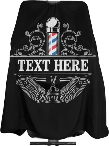 Miniatura 26 de Capa de barbero impermeable personalizada, Capa de peluquero personalizada, Añade tu texto, Capa de salón personalizada para hombres, Capa de corte
