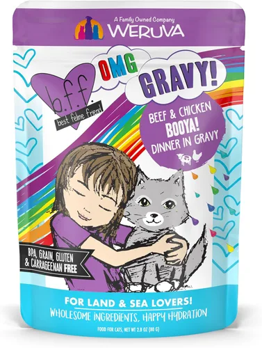 Miniatura 21 de Weruva latas de comida húmeda para gatos sin granos y bolsas B.F.F. (Best Feline Friend), Púrpura