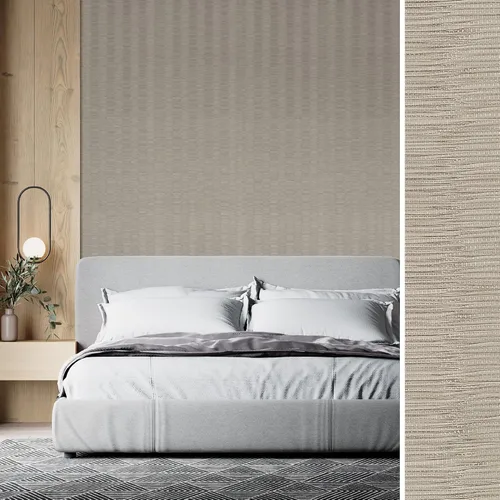 Miniatura 10 de GoDear Design Papel tapiz de imitación de tela de hierba, papel texturizado tipo tela para cubrir muebles, 23" An x 96" L, papel sin adhesivo, rayas