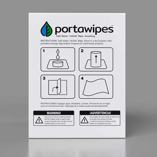 Miniatura 2 de Portawipes Coin Tissus, paquete de 500 con 4 estuches de transporte, tabletas de papel higiénico, toallas comprimidas, toallitas expandibles, suaves