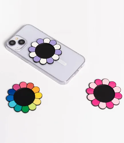 Miniatura 2 de metisinno Base magnética compatible con agarres de teléfono PopSocket y fundas MagSafe para iPhone, multicolor arcoíris