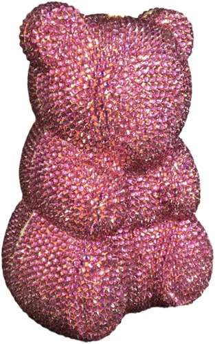 Miniatura 2 de Wholesales Handmade Bling Crystal Rhinestone Clutch Evening Bag for Formal Party Diamond Small Gummy Bear Clutch Dinner Purse