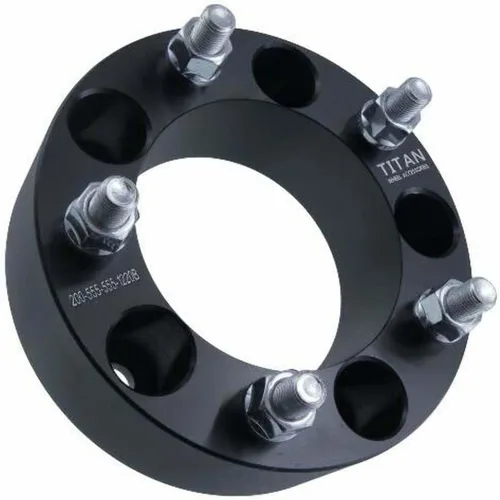 Espaciadores de rueda de 2 pulgadas, 5 x 5.5 pulgadas, se adapta a Dodge 1500 Ford se adapta a F-100 Bronco, compatible con Jeep CJ de 2 pulgadas, 5