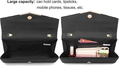 Miniatura 4 de Bolsos de mano con diamantes de imitación para mujer, monederos y bolsos formales, bodas, fiestas, bailes, bolsas de dinero, regalo de Navidad