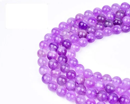 Miniatura 23 de 6mm Cuentas Redondas de Granate para Hacer Joyería DIY, Poder Curativo de Cristal, Piedras Preciosas Sueltas para Hacer Pulseras y Collares, Hilo