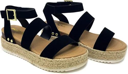 Miniatura 2 de Soda Top Shoe Bryce Sandalias informales con hebilla y correa en el tobillo con hebilla y plataforma plana