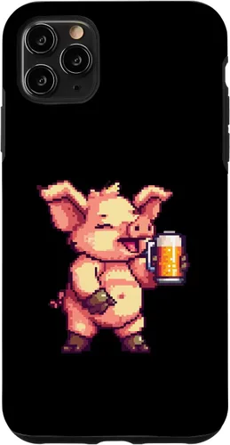 Miniatura 12 de iPhone 12 mini Pig Beer Party Comic Gamer Case